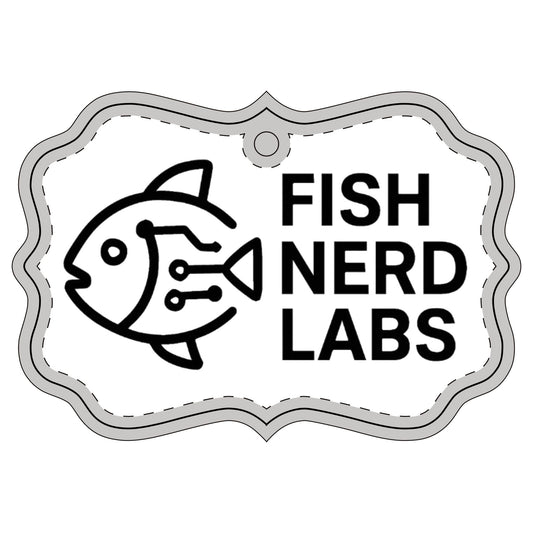 Fish Nerd Labs Acrylic Ornament — Techy Fish Logo Holiday Decoration